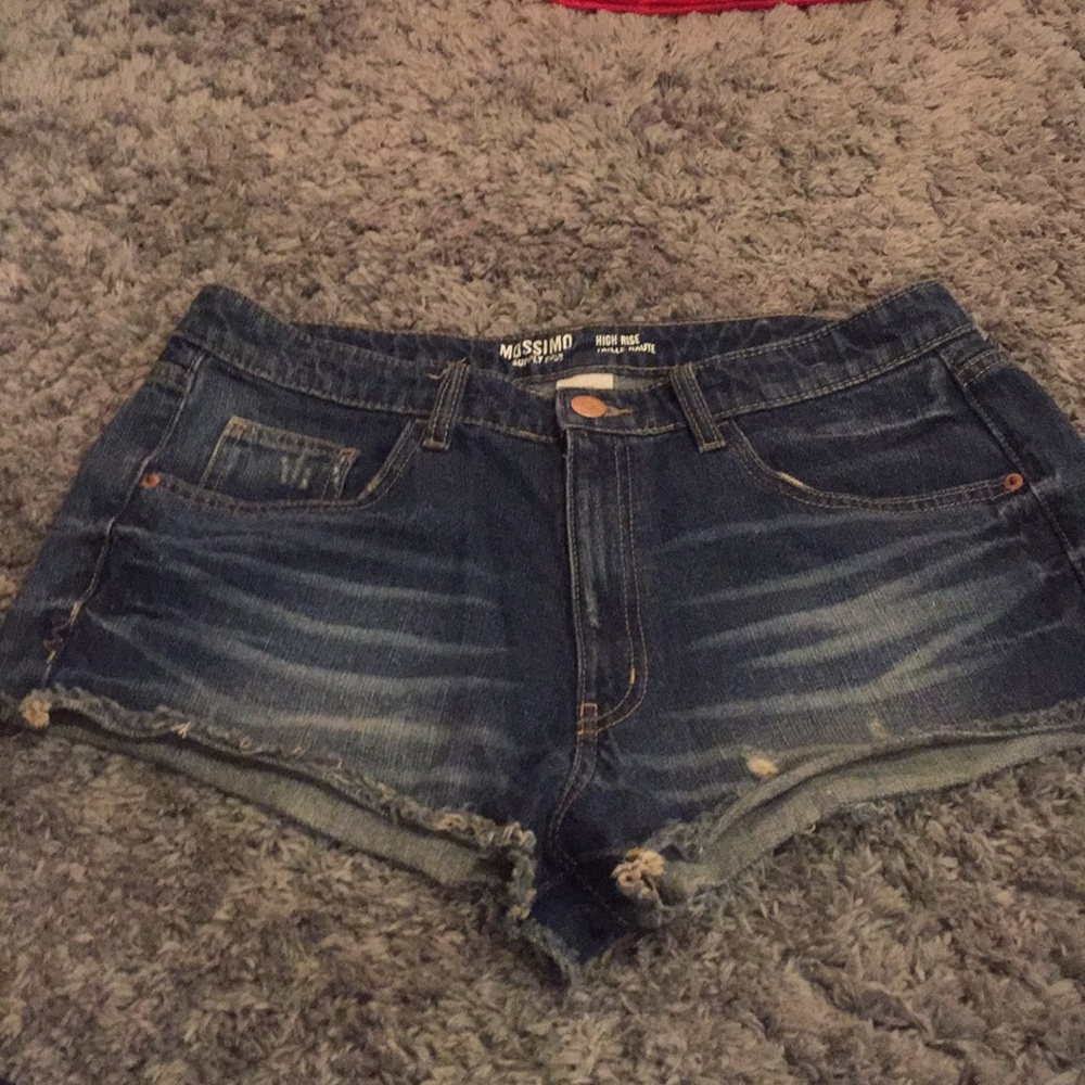 Dark blue jean shorts